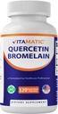 Vitamatic Quercetin with Bromelain – 120 Vegetarian Capsules.