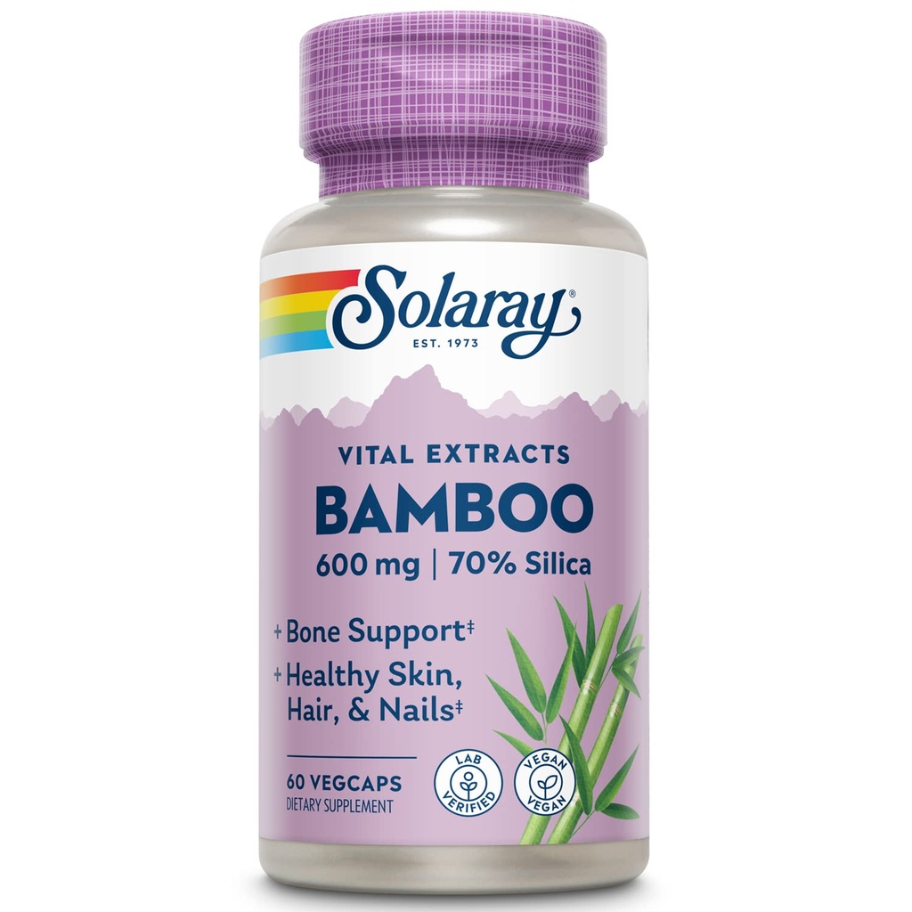 SOLARAY εκχύλισμα μπαμπού 600mg 