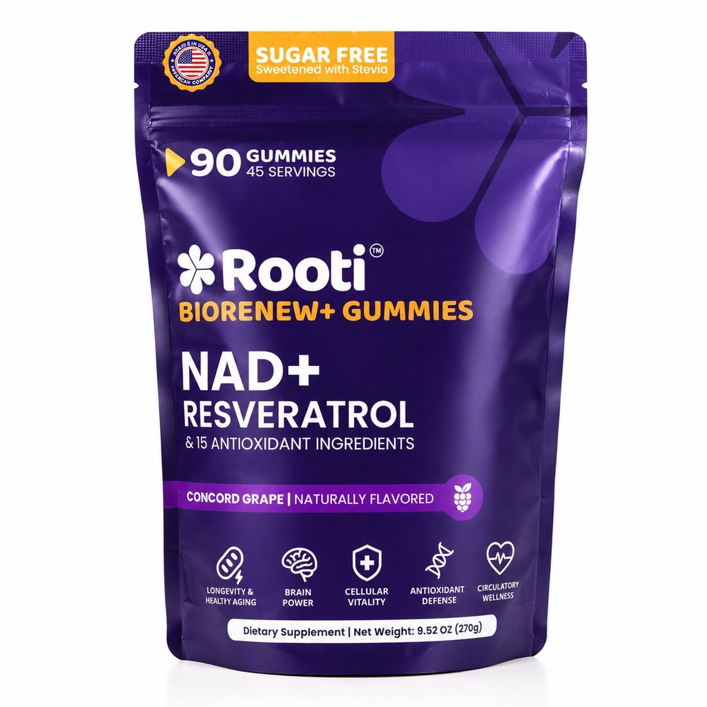 NAD 3000mg + Resveratrol Complex Gummies, 500mg of TMG, (45 Days), Quercetin, Curcumin, Berberine & Antioxidants | Advanced Plant-Based Formula for Daily Cellular Balance & Longevity Nutrition