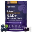 NAD+ Complex Gummies (90 Ct, 45 Servings), Resveratrol, 500mg of TMG, Quercetin, Curcumin, Berberine & Antioxidants | Advanced Plant-Based Formula for Daily Cellular Balance & Longevity Nutrition