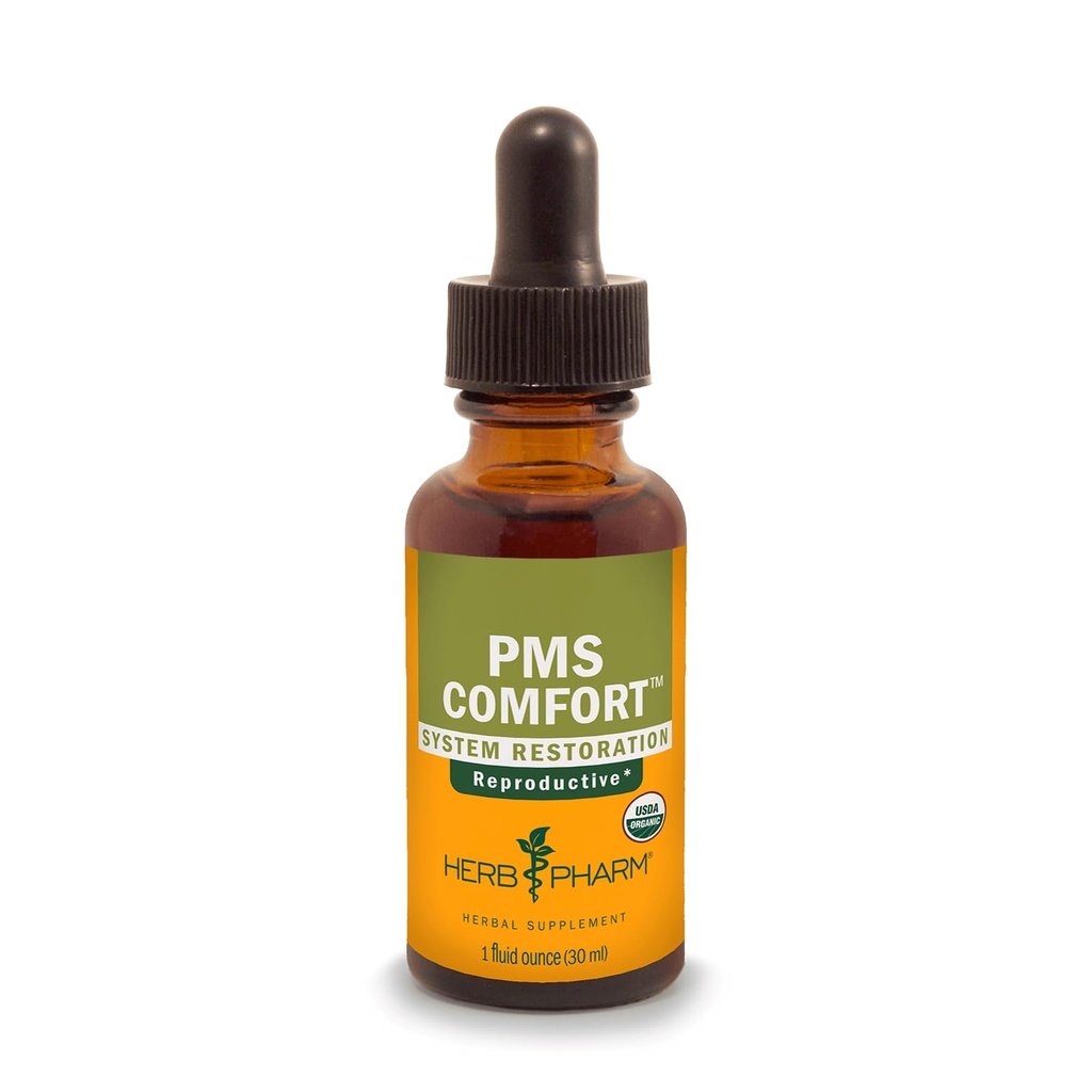Herb Pharm PMS Comfort Liquid Herbal Formula for Support During Premenstrual Syndrome, 1 Oz