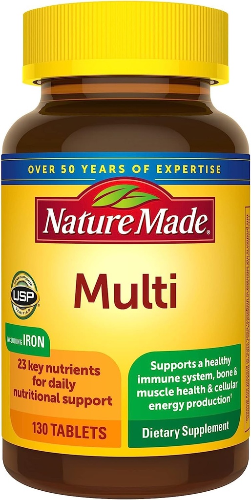 Nature Made Multi Complete Tablets 130 ea (Συσκευασία των 4)