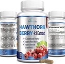 Hawthorn Berry 4:1 Extract (120 Κάψουλες) Υποστήριξη ανοσοποιητικού συστήματος, Super Antioxidant, Hawthorn Berry Κάψουλες συμπυκνωμένες από 2660mg μούρα