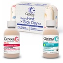 Genexa Baby’s First Sick Day Kit, 2-Pack Gift Set – Infant Pain Relief & Fever Reducer with Organic Baby Cough Syrup & Immune Support, Dye-Free Baby Health Essentials for Infants & Toddlers