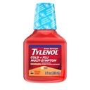 Tylenol Extra Strength Cold + Flu Multi-Symptom Daytime, Acetaminophen Pain Reliever & Dextromethorphan HBr Cough Suppressant, Cooling Cherry Liquid, 8 fl. oz