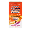 Infants' Motrin Oral Suspension Concentrated Liquid Medicine Drops with Ibuprofen, NSAID Fever Reducer & Pain Reliever for Babies, Dye Free, Alcohol-Free, Berry Flavored, 1 fl. oz
