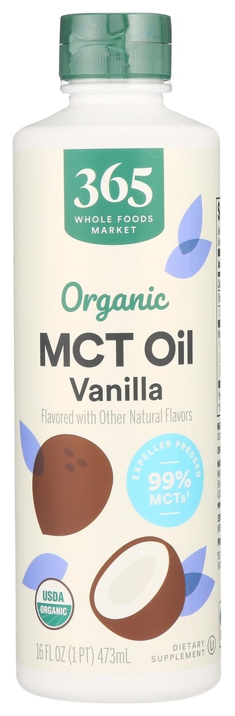 365 από το Whole Foods Market, Organic Vanilla MCT Oil, 16 Fl Oz