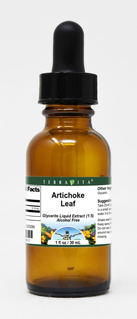 TerraVita Artichoke Leaf Glycerite Liquid Extract (1:5) - No Flavor (1 oz, ZIN: 523296)