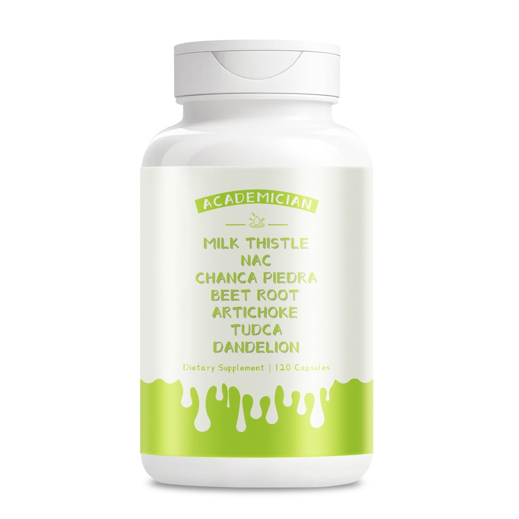 Beet Root Capsules with Dandelion Root Capsules Milk Thistle NAC Tudca Artichoke Extract Supplement - 120 Count