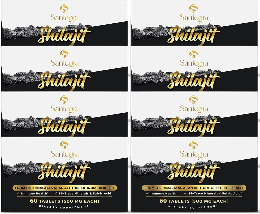 30.000 MG Shilajit Tablets, 100% Shilajit Pure Tablets για γυναίκες & άνδρες, Ιμαλάια Βιολογικά, Fulvic Acid & 85+ Ιχνηλάτηση Ορυκτών, Συμπλήρωμα Resσίνης για Ενέργεια και Ανοσοποιητικό Σύστημα, 480 Μετρητές