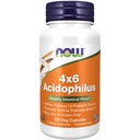NOW Συμπληρώματα τροφίμων, Acidophilus 4X6, 4 δις με 6 Probiotic Strains, Strain Επαληθευμένο, 120 κάψουλες Veg