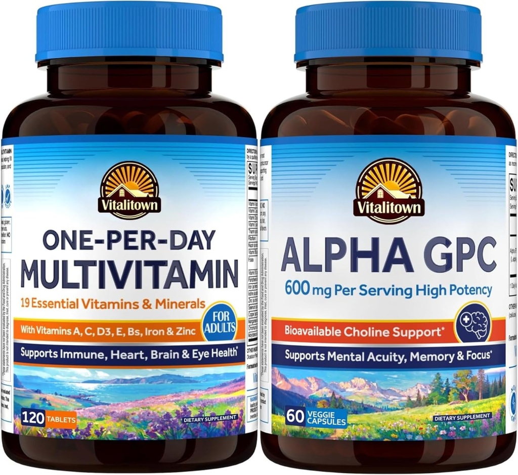 Vitalitown Multivitamin and Alpha GPC