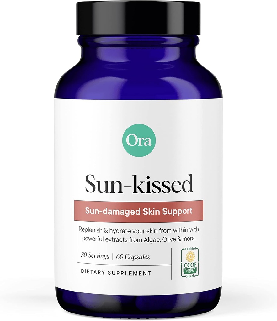 Ora Organic Skin Health Supplement - Υποστήριξη για τις Ηλιακές Βλάβες - Προάγει τη Φυσική Άμυνα του δέρματος 