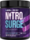 Jacked Factory X John Wick - Nitrosurge Wick Preworkout Supplement - Έντονη ενέργεια, Battle-Reready Focus, Ασταμάτητη δέσμευση, και Sheer Will - 30 Υπηρεσίες, Baba Yaga Blue Raz