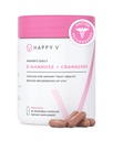 Happy κατά Dr. Formulated D-Mannose με χάπια Cranberry για τις γυναίκες Cranberry για τις λοιμώξεις της ουρικής αρθρίτιδας & D Mannose σκόνη για την πρόληψη λοίμωξης UTI, Bladder & Urinary Tract Health & Harmony