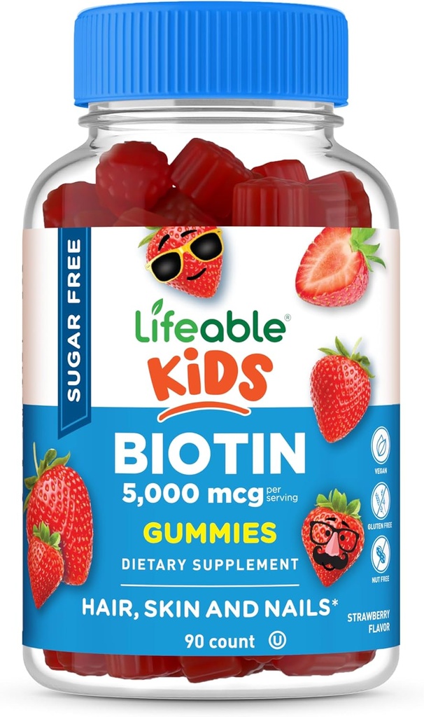 Ζωηρό χωρίς ζάχαρη παιδιά Biotin Gummies 