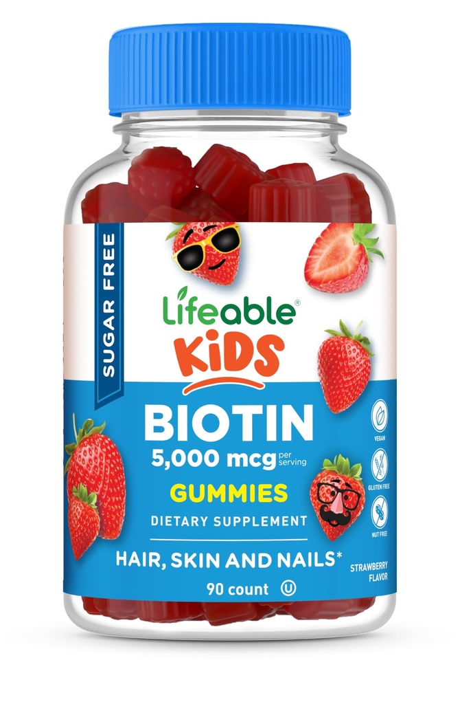 Ζωηρό χωρίς ζάχαρη παιδιά Biotin Gummies 