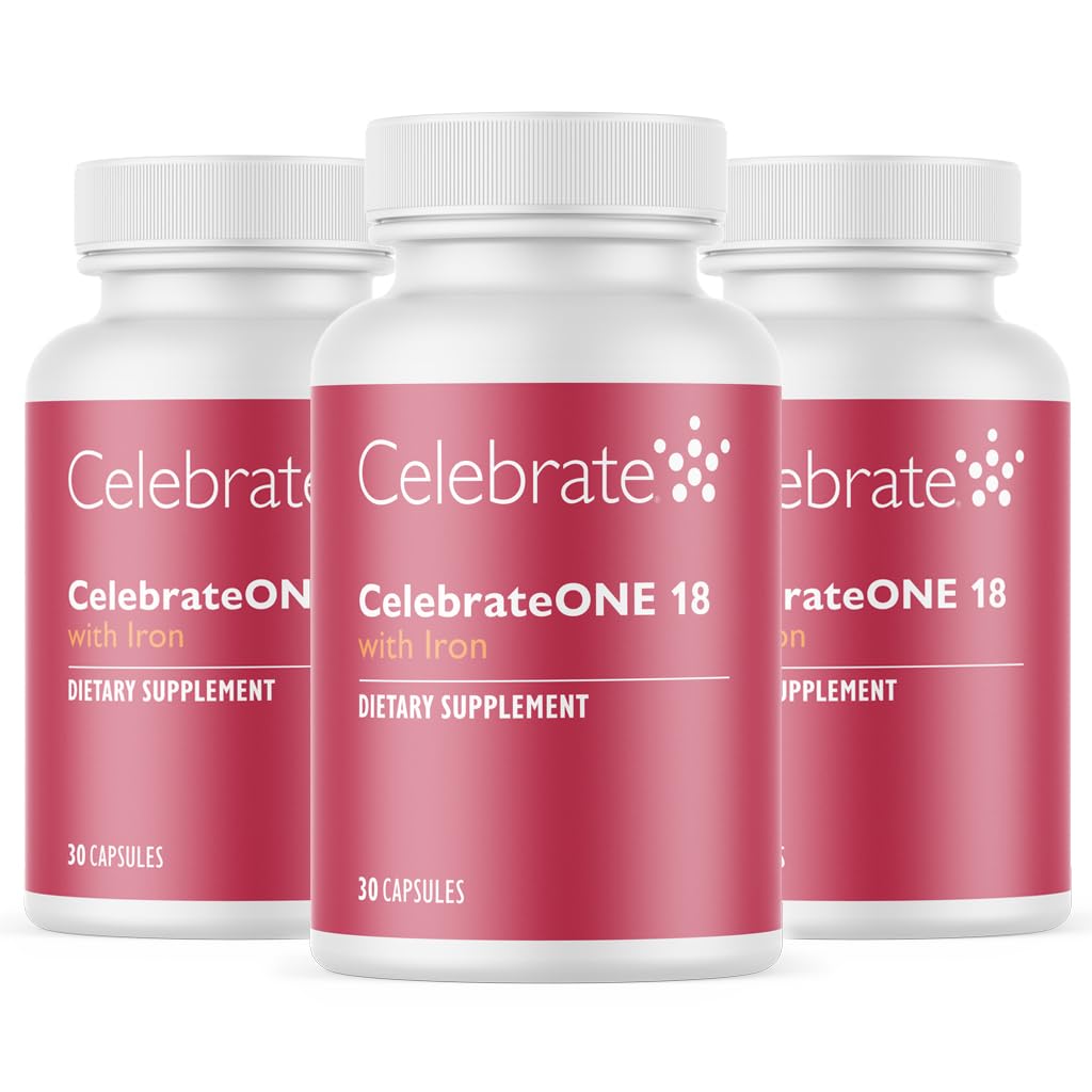 Celebrate Vitamins CelebrateONE 18, 18mg Iron - Once Daily Bariatric Multivitamin, Essential Vitamins & Minerals - Gastric Bypass & Sleeve Gastrectomy Supplement (90 Capsules)