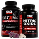 Force Factor Test X180 Max Gummies, Testosterone Booster Supplement for Men, Nitric Oxide Booster, Enhance Endurance, Improve Circulation, 120 Capsules