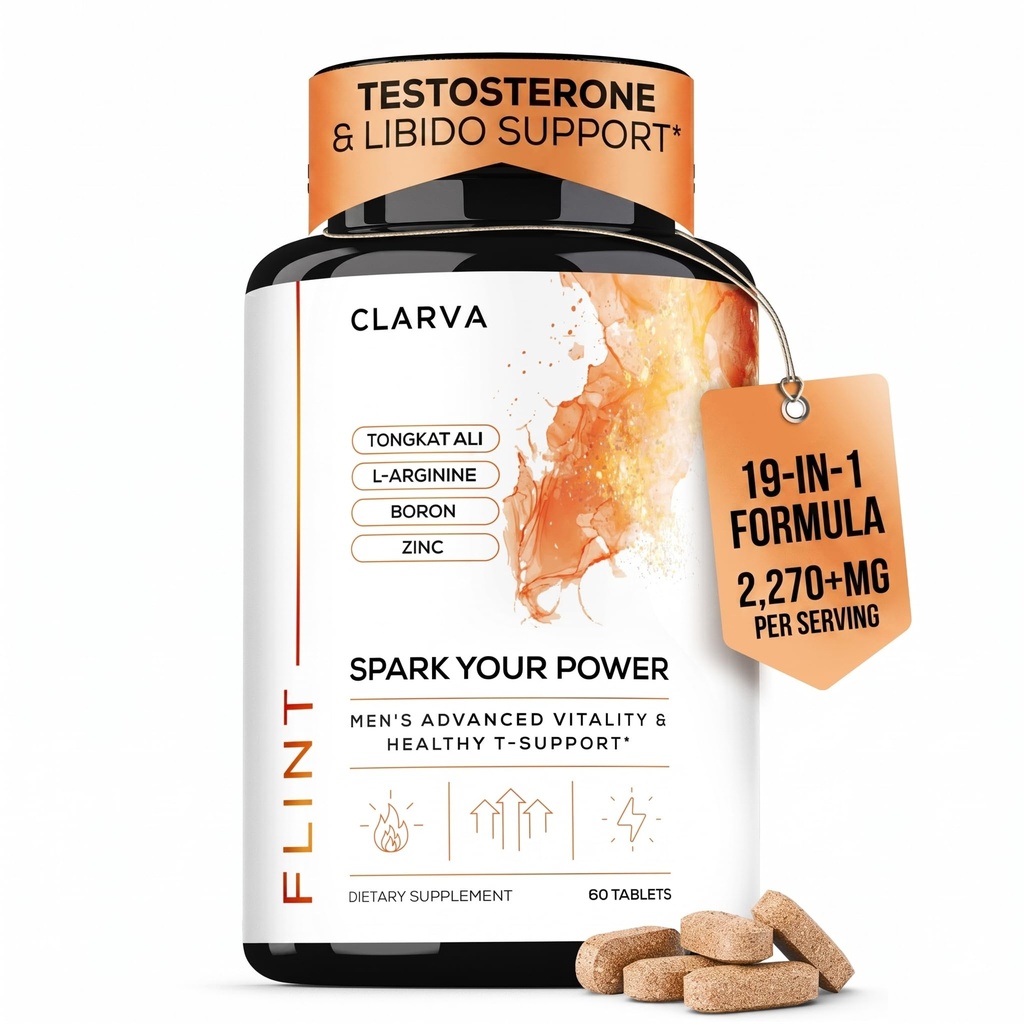 Mens Testosterone Booster & Libido Support for Men - Drive, Strength & Peak Performance w. Tongkat Ali, Maca, Zinc & Boron - Male Enhancing Supplement & Mens Libido Boost – 3rd Party Tested, 60 Tabs