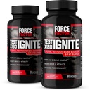 Force Factor Test X180 Ignite, Testosterone Booster & Fat Burner για τους άνδρες, Testosterone συμπλήρωμα για να κάψει το λίπος, Build μυών, αύξηση της ενέργειας, και ενίσχυση της ζωτικότητας και απόδοσης, 60 Count (πακέτο του 2)