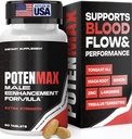 Libido Support for Men - 19-in-1 Vigor Pills for Men Fast Acting with Tongkat Ali, Tribulus, Maca, L-Arginine, Mens Testosterone Booster - Blood Flow, Size & Stamina and Endurance - 60ct
