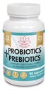 Probiotics and Prebiotics 216 Billion CFU per Container and 7.2 Billion per Serving, 7 Active Ingredients, for Men and Women, 90 Capsules