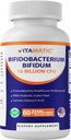 Vitamatic Bifidobacterium Bifidum - 10 Billion per DR Capsule - 60 Count - Digestive Support - Made with Prebiotic Inulin Fiber