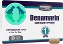 Nutramax Denamarin Liver Supplement for Medium Dogs, Tablets, 30ct | Liver Support for Dogs contains S-Adenosylmethionine (SAMe) + Milk Thistle Silybin, For Dogs From 13 to 34lbs, Coated Tablets