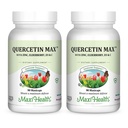 Maxi Health Quercetin 500mg Κάψουλες – Συμπληρώματα ψευδαργύρου για γυναίκες και άνδρες – Μη ΓΤΟ, Kosher, και χωρίς γλουτένη Quercetin Συμπληρώματα με Elderberry βιταμίνη C και ψευδάργυρο (90 Veg κάψουλες, συσκευασία των 2)