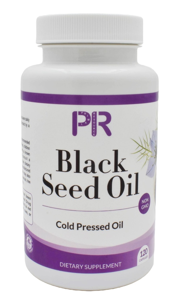 Black Seed Oil Capsules Cold-Pressed Nigella Sativa – I Rich in Thymoquinone – Non-GMO, Gluten-Free (120 Capsules). Made in USA