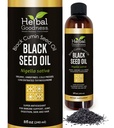 Black Seed Oil - Organic Cold Pressed Nigella Sativa, Black Cumin Seed Oil with Thymoquinone, Blackseed Liquid for Health, Hair Growth & Skincare 8 fl. oz | Herbal Goodness