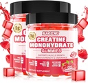 2 Pack Creatine Monohydrate Gummies for Men & Women 120 CT - 5000mg Creatine Monohydrate per Serving - Ζάχαρη Δωρεάν Μασώμενο Creatine for Muscle Strength, Mus Builder, Energy Boost