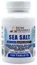 Peter's Choice Sea Salt Sodium Chloride 450mg, 100 Tablets, Electrolyte Support & Balance, Athletic Post Workout Rehydration & Recovery. Hot Weather Aid. Αποτροπή αφυδάτωσης & Cramps. Κατασκευασμένο στις ΗΠΑ