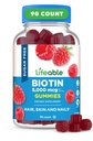 Ζωηρή ζάχαρη δωρεάν Biotin Gummies 