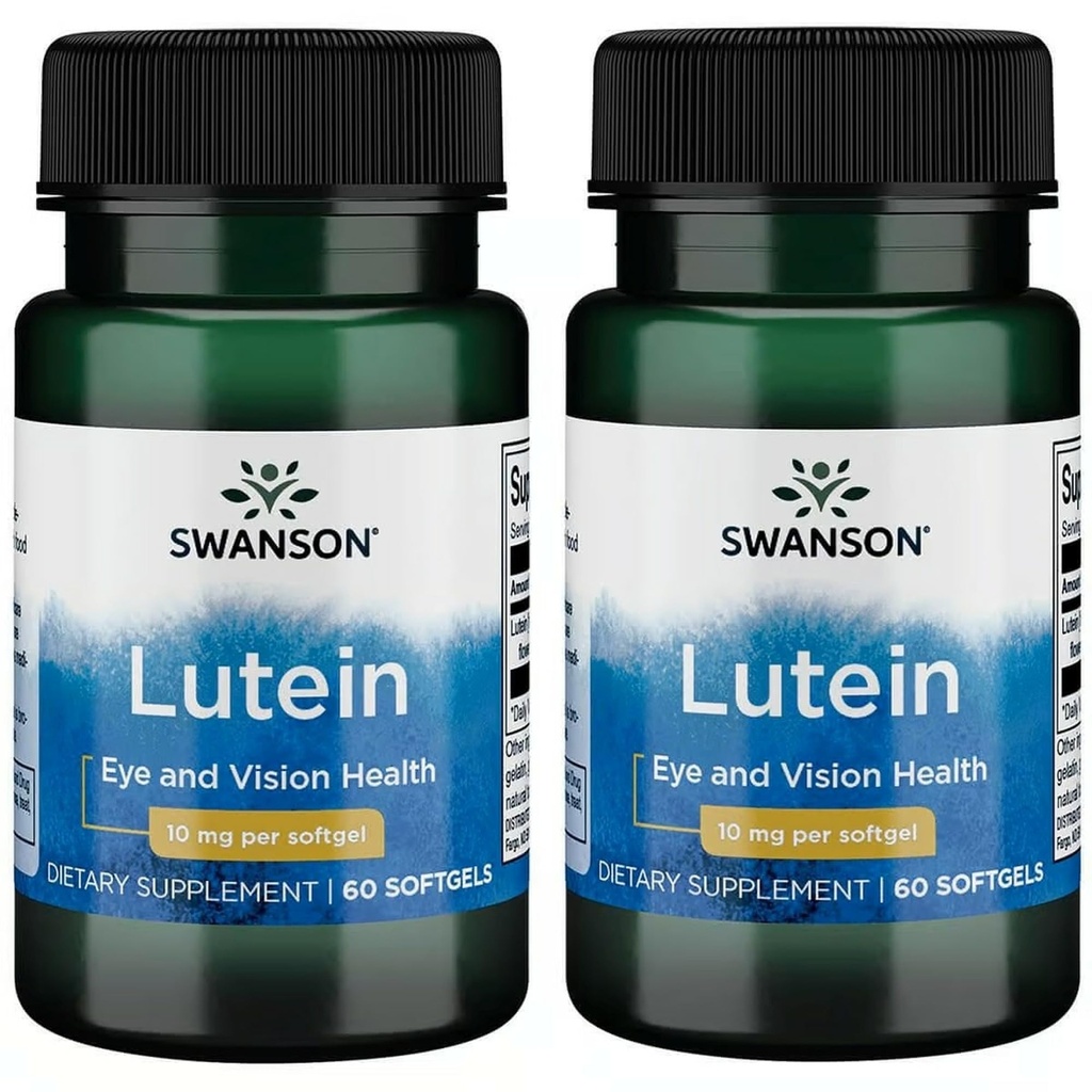 Swanson Lutein 10 Milligrams 60 Sgels (2 Συσκευασία)