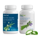 AloeCure Aloe Vera Capsules 2 Pack - VeraFlex 1btl, Melatonin+Collagen 1btl