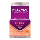 Ανακουφιστικό αέριο Phaezyme, Αέριο Ultra Strength και Αναπλήρωση Ανακούφιση για Ενήλικες, 180 mg Simethicone Fast Gels, 48 Count