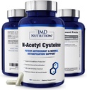 1MD Nutrition NAC Supplement N-Acetyl Cysteine - NAC 600 mg - Αντιοξειδωτικά Υποστηρίζει Detox και Glutathione Παραγωγή - N Acetylcysteine αναπνευστικό συμπλήρωμα για την υγεία του πνεύμονα - 60 κάψουλες