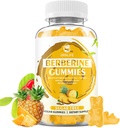Berberine Gummies with Ceylon Cinnamon 1500mg High Potency Berberine HCL Supplement for Immune and Metabolism Support, Sugar Free, Pineapple Flavor - 60 Count