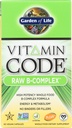 Garden of Life Vitamin Code Raw Vitamin B Complex Vegetarian Capsules, 60 CT