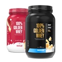 Maxler 100% Golden Whey Raspberry Cheesecake and Bananas & Cream Bundle