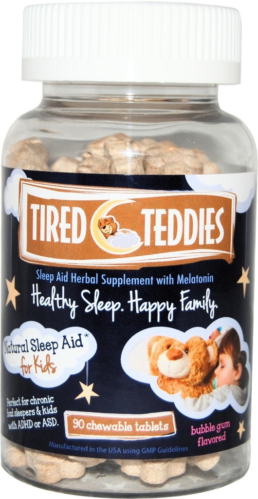 Low Dose Melatonin Kids Chewable 0.3 mg - Kids Melatonin Tablet Sleep Support with Chamomile, Bubblegum Flavor, 90 Count