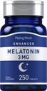 Piping Rock Melatonin 3mg | 250 Tablets | Adult Support Supplement | for Men and Women | Vegetarian, Non-GMO, Gluten Free