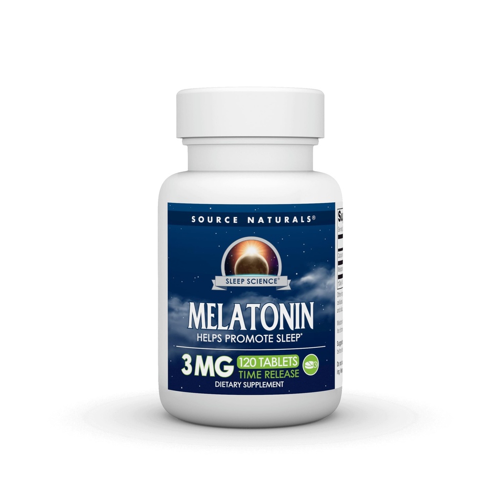 Source Naturals Time Released Melatonin * - 3 mg, 120 δισκία