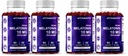 Vitamatic Melatonin 10 mg Vegetarian Gummies – Non-Habit Forming – 60 Gummies per Bottle – 4-Pack (Total 120 Vegan Gummies)