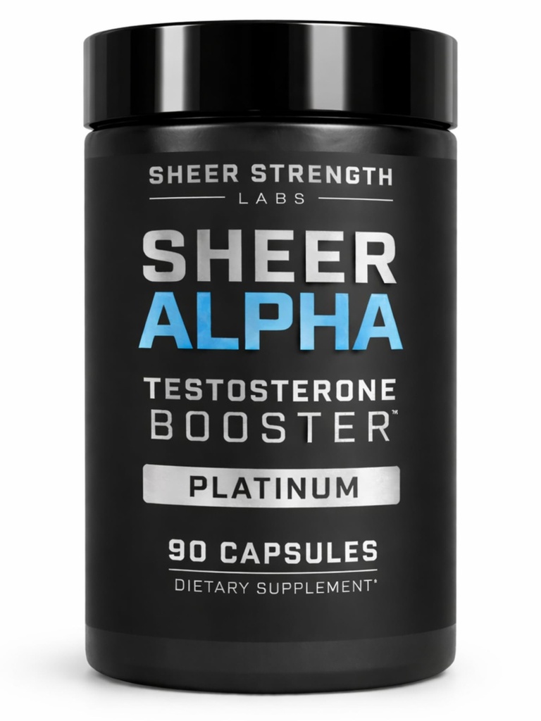 Sheer Strength Labs Testosterone Booster T-Booster for Men - Clinically Backed Dose, Strongest Formula - Made in USA - Premium Blend of Fadogia Agrestis Tongkat Ali and Shilajit. 30 Υπηρεσίες