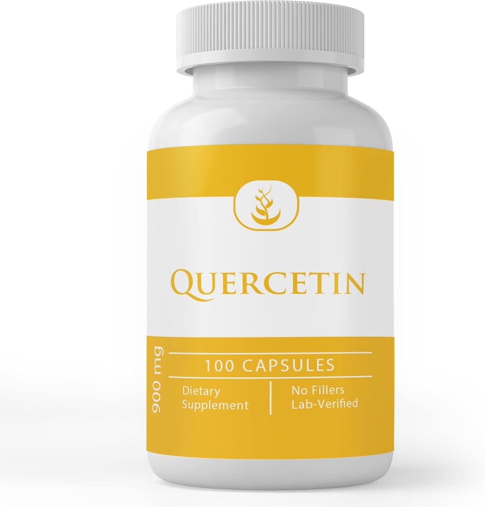Αμιγώς πρωτότυπα συστατικά Quercetin (100 κάψουλες) Πάντα καθαρό, χωρίς πρόσθετα ή πληρωτικά, Εργαστήριο Επαληθευμένο