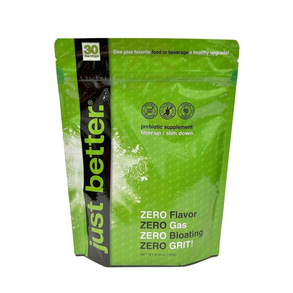 just better. Prebiotic Fiber Supplement for a Healthy Gut | Fiber Powder with Zero Grit Zero Taste and No Bloating or Gas | Feel Full Faster | Keto Non-GMO Gluten Free Vegan 30 Servings