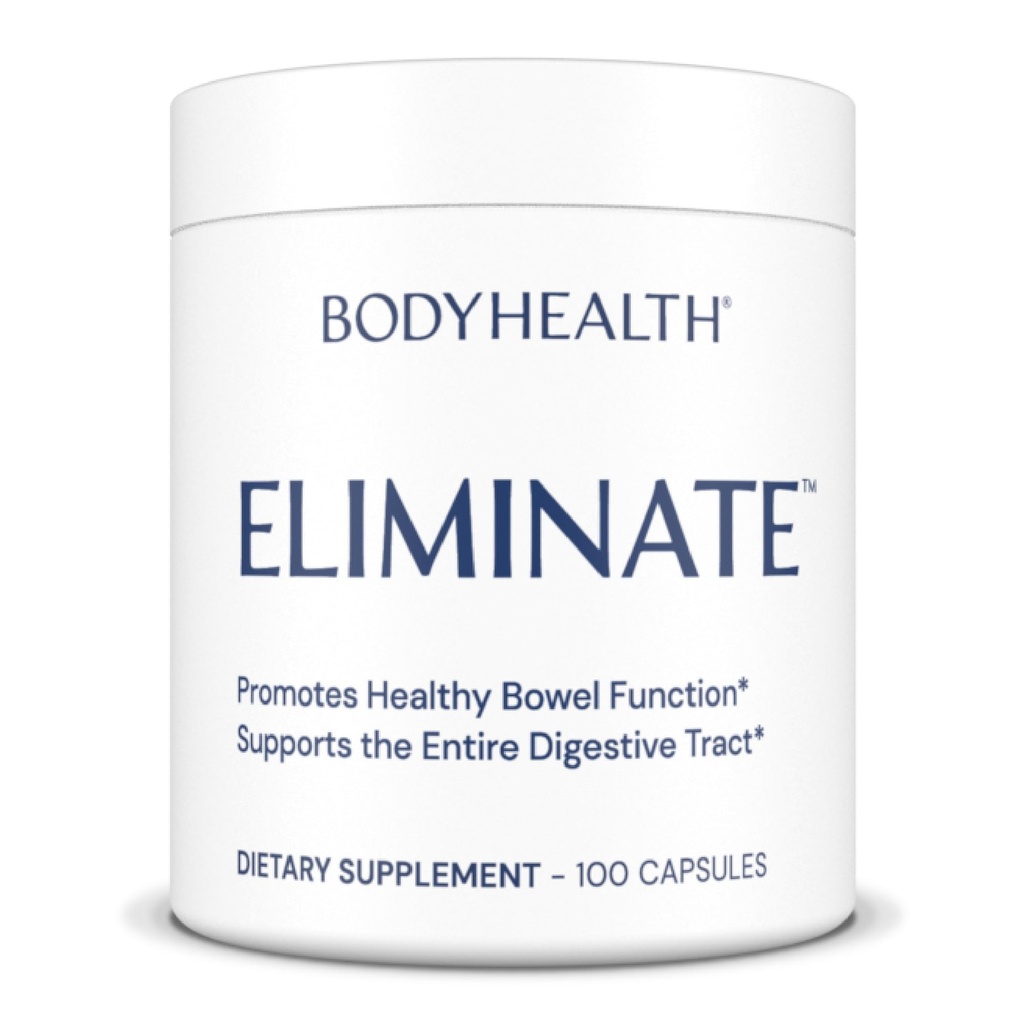 BodyHealth Intestinal Cleanse - Eliminate, Colon Cleanser Detox, Gentle Laxative Pills and Bowel Flush Constipation Relief for Adults, Body Cleanse for Colon Health and Clean Gut (100 Capsules)